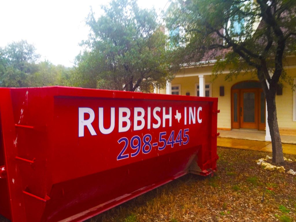 An example image of a rental dumpster.